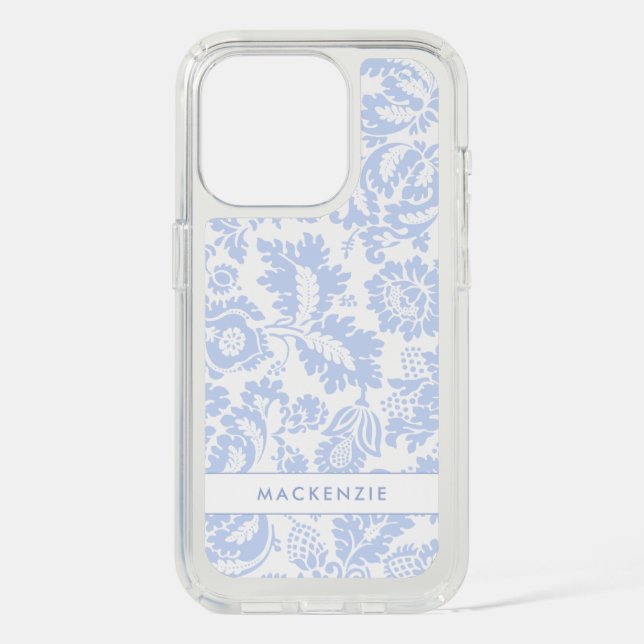 Elegant Blue Floral Botanical Speck iPhone Case (Front)
