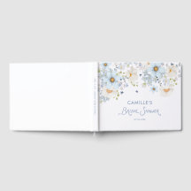Elegant Blue Floral Bridal Bridal Shower