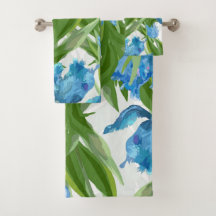 Elegant blue floral decorative eye-catching