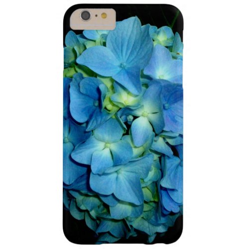 Elegant blue floral flower Blue Hydrangea Barely There iPhone 6 Plus Case