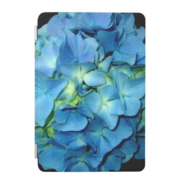 Elegant Blue floral Hydrangeas iPad Mini Cover (Front)