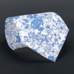 Elegant Blue Floral Neck Tie<br><div class="desc">Beautifully illustrated,  designed to meet your unique style</div>