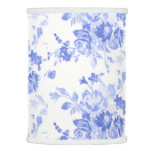 Elegant Blue Floral Pattern Lamp Shade (Right)