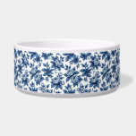 Elegant Blue Floral Pattern Vintage Peonies Bowl<br><div class="desc">This elegant blue floral pattern features intricately illustrated peonies and delicate blossoms, evoking a timeless vintage botanical design. The deep indigo hues contrast beautifully against the soft background, creating a refined and classic floral aesthetic. Inspired by traditional botanical prints, this seamless nature print adds a sense of romance and charm,...</div>