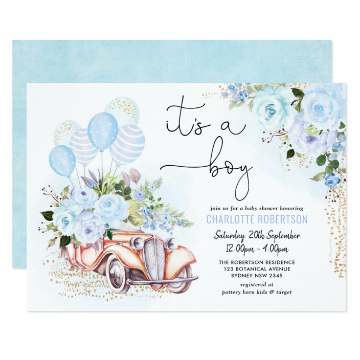 elegant baby shower invitations