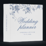 Elegant Blue Floral Wedding Planner Binder<br><div class="desc">Enchanting Elegance: A Blue Floral Wedding Planner Binder This elegant blue floral wedding planner binder is the perfect companion for any bride-to-be planning a sophisticated and romantic celebration. It keeps all your wedding details organized in one stylish place.This elegant binder isn't just functional; it's a beautiful keepsake that lets you...</div>