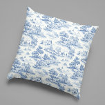 Elegant Blue French Toile de Jouy Design Vintage  Throw Pillow<br><div class="desc">ntroducing our Elegant Blue French Toile de Jouy Design Vintage Throw Pillow, a timeless piece that adds a touch of sophistication and charm to your home decor. This exquisite throw pillow features a classic Toile de Jouy design that harks back to the French countryside, renowned for its enduring elegance and...</div>