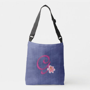 Elegant Blue G Crossbody Bag