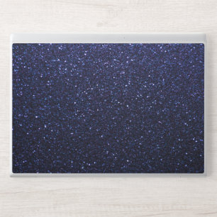 Elegant Blue Glitter HP Laptop Skin