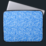 Elegant Blue Glitter & Sparkles Laptop Sleeve<br><div class="desc">Elegant blue glitter and sparkles texture pattern.  Available on other products.</div>