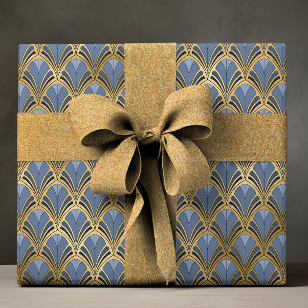 Art deco wrapping paper hotsell