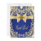 Elegant Blue Gold Wedding Party Event Guest Book