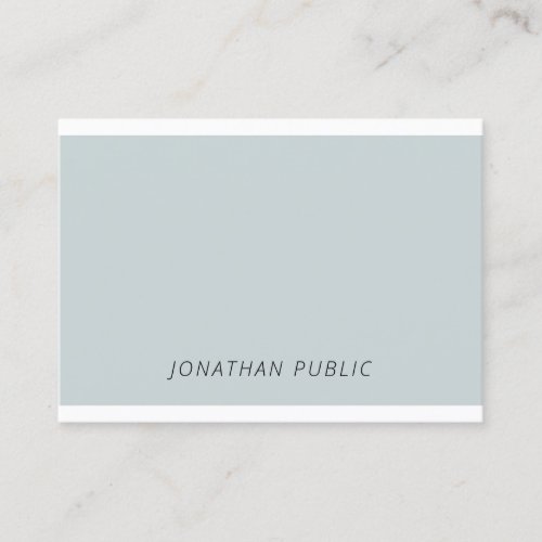 Elegant Blue Green Simple Template Modern Trendy Business Card