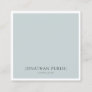 Elegant Blue Green Simple Template Modern Trendy Square Business Card