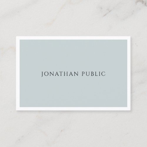 Elegant Blue Green Simple Template Professional Business Card