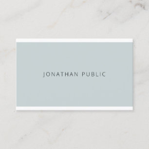 Elegant Blue Green Sleek Template Trendy Modern Business Card