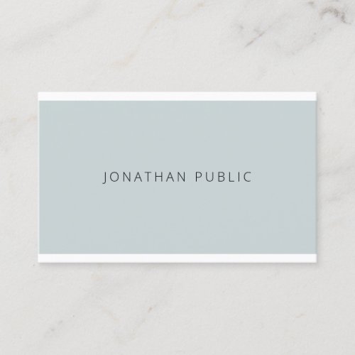 Elegant Blue Green Sleek Template Trendy Modern Business Card