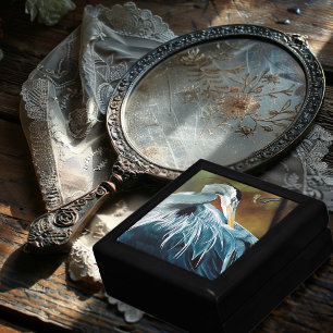 Elegant Blue Heron Wildlife Bird Nature Gift Box