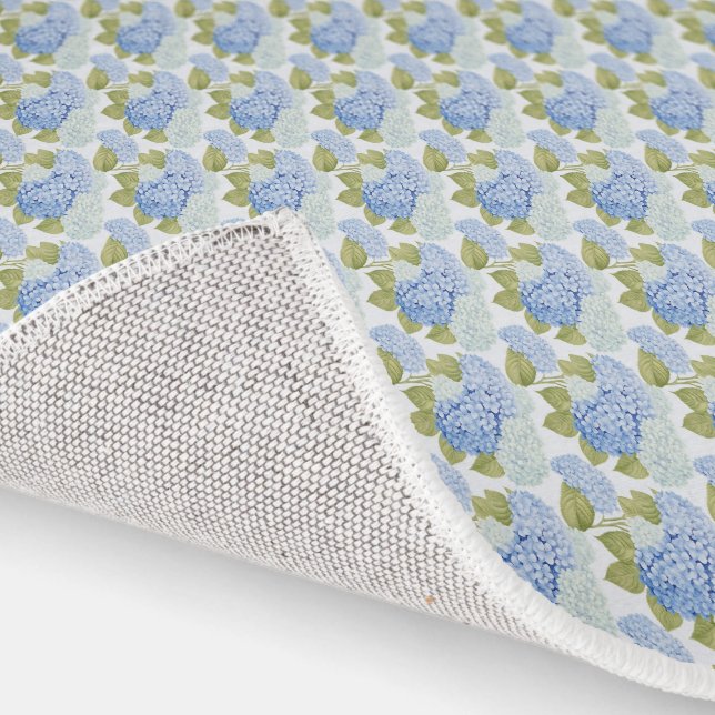 Elegant Blue Hydragea Flowers Pattern  Rug (Indoor)