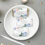 Elegant Blue Hydrangea Botanical Floral Wedding Hershey's Miniatures<br><div class="desc">These elegant blue hydrangea botanical floral wedding chocolate miniatures are perfect for a modern wedding. The classic floral design features soft powder blue watercolor hydrangeas accented with neutral blush pink flowers and green leaves.</div>