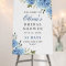 Elegant Blue Hydrangea Eucalyptus Bridal Shower