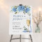 Elegant Blue Hydrangea Eucalyptus Bridal Shower