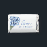 Elegant Blue Hydrangea Floral Wedding  Hershey's Miniatures<br><div class="desc">Celebrate your special day with our exquisite Blue Hydrangea Hersey's Miniatures Custom candy label. Perfect to add to favor bags or to the candy table at your Bridal Shower, Rehearsal Dinner or day of the wedding. Featuring a delicate watercolor illustration of a blue hydrangeas, this sticker design has sophisticated script...</div>