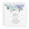 Elegant Blue Hydrangea It's A Boy Baby Shower