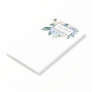 Elegant Blue Hydrangea | White Post-it Notes