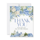 Elegant Blue Hydrangea White Roses Floral Wedding