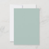 Elegant Blue Hydrangea | White Simple RSVP Card (Back)