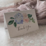 Elegant Blue Hydrangea | White Thank You Card