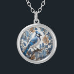 Elegant Blue Jay William Morris Inspired Silver Plated Necklace<br><div class="desc">Elegant Blue Jay William Morris Inspired Silver Plated Necklace! This exquisite piece of jewelry seamlessly combines the timeless elegance of William Morris-inspired design with the captivating beauty of a blue jay. Elevate your style with this sophisticated and nature-inspired necklace. This silver-plated necklace is a stunning addition to your jewelry collection....</div>