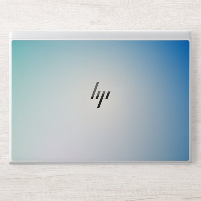  Elegant Blue leather HP Laptop Skin (Front)