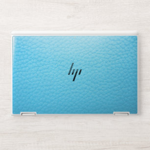 Elegant Blue leather HP Laptop Skin