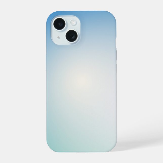  Elegant Blue leather Iphone Case (Back)