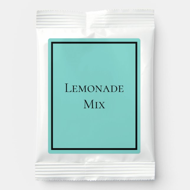 Elegant Blue Lemonade Drink Mix (Front)