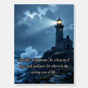 Elegant Blue Lighthouse Beacon Foam Board