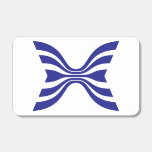 Elegant Blue Line Letter X Monogram Matchboxes