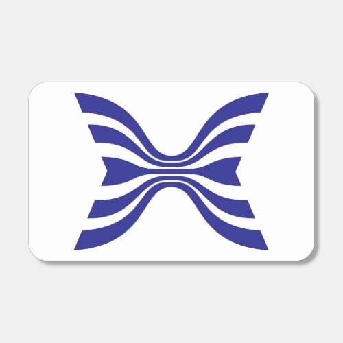 Elegant Blue Line Letter X Monogram Matchboxes