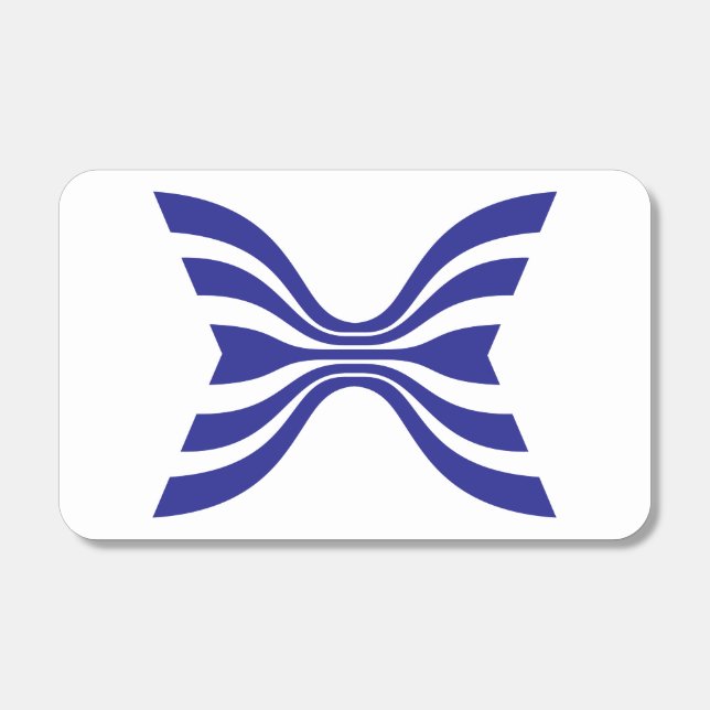Elegant Blue Line Letter X Monogram Matchboxes (Front)