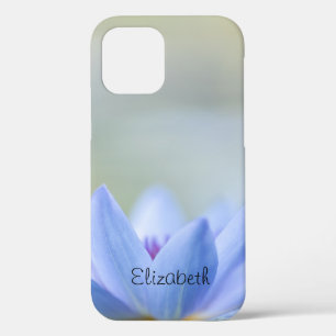 Elegant Blue Lotus iPhone 12 Pro Case