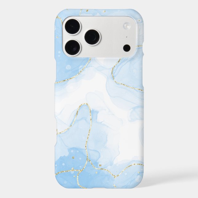 Elegant Blue Marble  Case-Mate iPhone Case (Back)