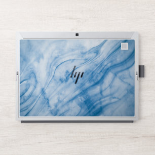 Elegant Blue Marble HP Laptop Skin