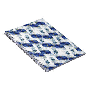 Elegant Blue Marble Notebook