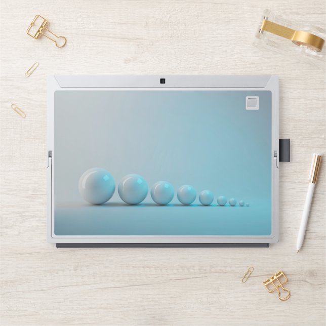 Elegant Blue Marble Skin (Desk)