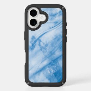 Elegant Blue Marble iPhone 16 Case