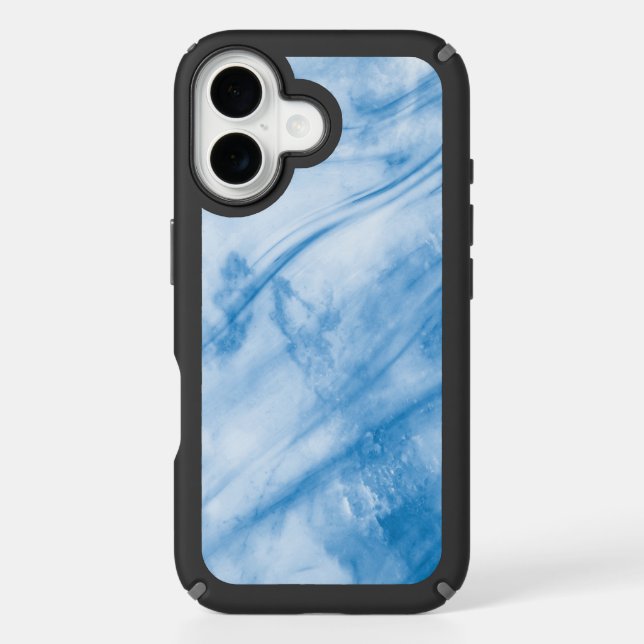 Elegant Blue Marble  Speck iPhone Case (Front)
