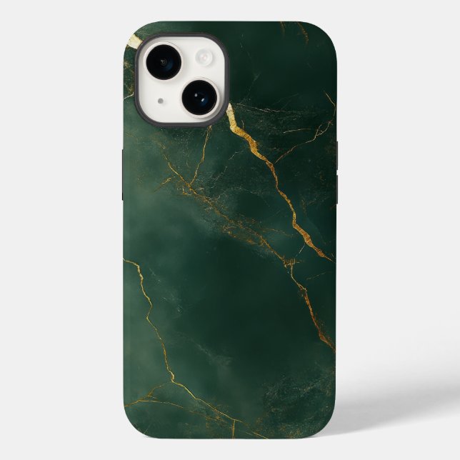 Elegant blue marble stone iPhone / iPad case (Back)