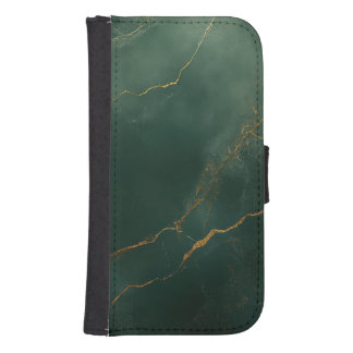 Elegant blue marble stone Wallet Case